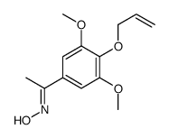 N-[1-(3,5-dimethoxy-4-prop-2-enoxyphenyl)ethylidene]hydroxylamine Structure