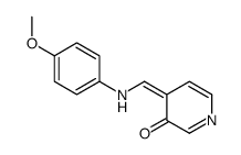 4-[(4-methoxyanilino)methylidene]pyridin-3-one结构式