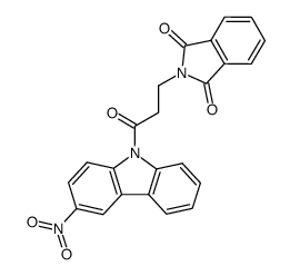 2-[3-(3-Nitro-carbazol-9-yl)-3-oxo-propyl]-isoindole-1,3-dione Structure