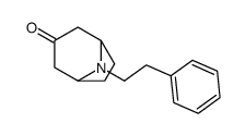 8-(2-phenylethyl)-8-azabicyclo[3.2.1]octan-3-one结构式