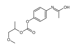 (4-acetamidophenyl) 1-methoxypropan-2-yl carbonate Structure