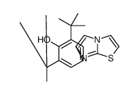 2,6-ditert-butyl-4-imidazo[2,1-b][1,3]thiazol-6-ylphenol Structure