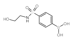 (4-(n-(2-羟基乙基)氨磺酰基)苯基)硼酸结构式