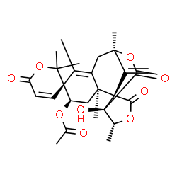 5β-Acetoxy-17-de(acetoxy)austin结构式