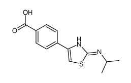 4-[2-(propan-2-ylamino)-1,3-thiazol-4-yl]benzoic acid结构式