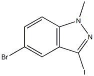 5-bromo-3-iodo-1-methyl-1H-indazole structure