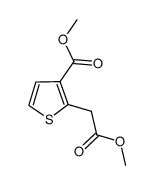 methyl 2-(2-methoxy-2-oxoethyl)-3-thienoate Structure