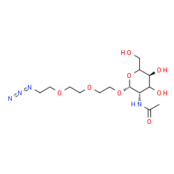 β-GlcNAc-PEG3-Azide structure