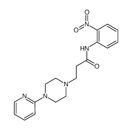 N-(2-nitrophenyl)-3-(4-(pyridin-2-yl)piperazin-1-yl)propanamide Structure