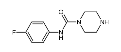 piperazine-1-carboxylic acid (4-fluoro-phenyl)-amide结构式