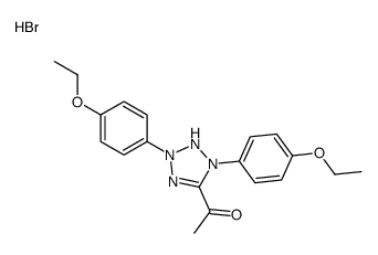 1-[1,3-bis(4-ethoxyphenyl)-1,2-dihydrotetrazol-1-ium-5-yl]ethanone,bromide Structure