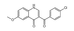 4(1H)-Quinolinone, 3-(4-chlorobenzoyl)-6-methoxy Structure