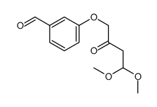 3-(4,4-dimethoxy-2-oxobutoxy)benzaldehyde结构式