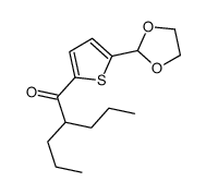 5-(1,3-DIOXOLAN-2-YL)-2-THIENYL 1-PROPYLBUTYL KETONE Structure