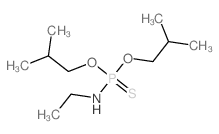 Phosphoramidothioicacid, ethyl-, O,O-bis(2-methylpropyl) ester (9CI)结构式