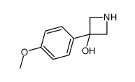 3-(4-methoxyphenyl)azetidin-3-ol structure