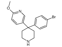 5-[4-(4-bromophenyl)piperidin-4-yl]-2-methoxypyridine Structure