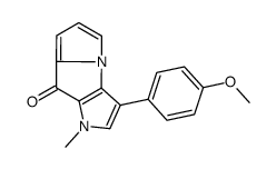 3-(4-methoxyphenyl)-1-methylpyrrolo[2,3-b]pyrrolizin-8-one结构式