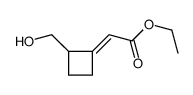 ethyl 2-[2-(hydroxymethyl)cyclobutylidene]acetate Structure