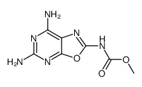 Methyl 4,6-diaminooxazolo<5,4-d>pyrimidine-2-carbamate结构式