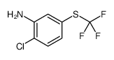 Benzenamine, 2-chloro-5-[(trifluoromethyl)thio] Structure