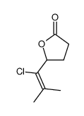 5-(1-Chloro-2-methyl-propenyl)-dihydro-furan-2-one结构式