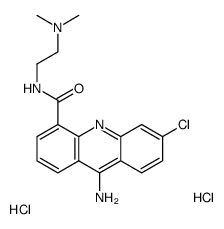 9-Amino-6-chloro-N-(2-(dimethylamino)ethyl)-4-acridinecarboxamide dihy drochloride Structure