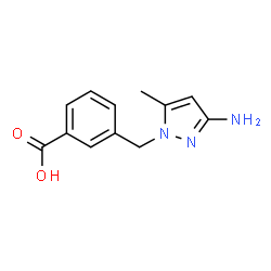 3-[(3-Amino-5-methyl-pyrazol-1-yl)methyl]benzoic acid picture