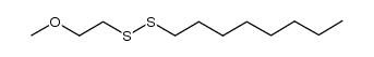 2-methoxyethyl octyl disulfide Structure