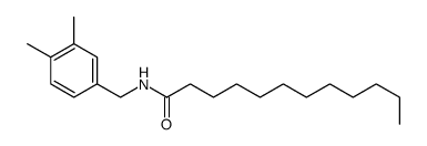 N-[(3,4-dimethylphenyl)methyl]dodecanamide结构式