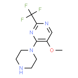 5-methoxy-4-piperazino-2-(trifluoromethyl)pyrimidine结构式