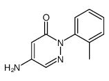 5-amino-2-(2-methylphenyl)pyridazin-3-one结构式