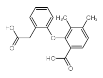 2-(2-羧基甲基苯氧基)-3,4-二甲基苯甲酸结构式