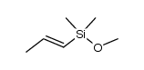 methoxydimethyl(prop-1-en-1-yl)silane Structure