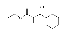 ethyl 3-cyclohexyl-2-fluoro-3-hydroxypropanoate Structure