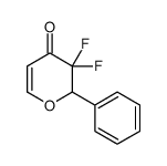 3,3-difluoro-2-phenyl-2H-pyran-4-one结构式