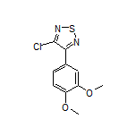 3-Chloro-4-(3,4-dimethoxyphenyl)-1,2,5-thiadiazole Structure