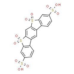 TETRAOXO-2H-DIBENZO(D,D’)BENZO(1,2-B,5,4-B’)DITHIOPHENE-3,9-DISULFONIC ACID Structure