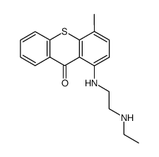 1-(2-Aethylamino-aethylamino)-4-methyl-thioxanthenon-(9)结构式