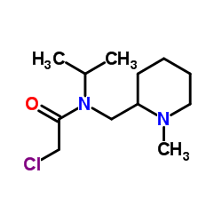 2-Chloro-N-isopropyl-N-[(1-methyl-2-piperidinyl)methyl]acetamide Structure