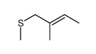 (E)-2-methyl-1-methylsulfanylbut-2-ene Structure