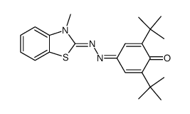 2,6-Ditert-butyl-p-benzoquinone-3-methyl-4-azine-2-benzothiazolinone structure