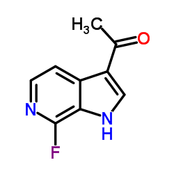 1-(7-Fluoro-1H-pyrrolo[2,3-c]pyridin-3-yl)ethanone Structure