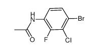 4-溴-3-氯-2-氟乙酰苯胺结构式