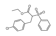 2-Benzenesulfonyl-3-(4-chloro-phenyl)-propionic acid ethyl ester结构式