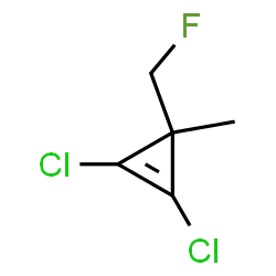 Cyclopropene, 1,2-dichloro-3-(fluoromethyl)-3-methyl- (9CI)结构式