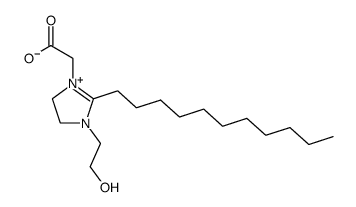 1-(carboxylatomethyl)-4,5-dihydro-3-(2-hydroxyethyl)-2-undecyl-1H-imidazolium structure