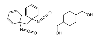 [4-(hydroxymethyl)cyclohexyl]methanol,5-isocyanato-5-[(1-isocyanatocyclohexa-2,4-dien-1-yl)methyl]cyclohexa-1,3-diene结构式