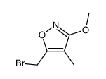 5-(bromomethyl)-3-methoxy-4-methylisoxazole结构式