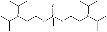 bis(s,s-(2-diisopropylaminoethyl)methylphosphonodithiolate结构式